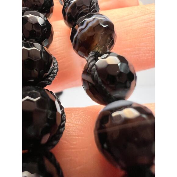 NEW Botswana agate necklace with sterling silver clasp - Picture 6 of 16